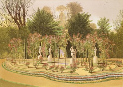 The Rose Garden at Nuneham Courtney, Near Oxford by E. Adveno Brooke
